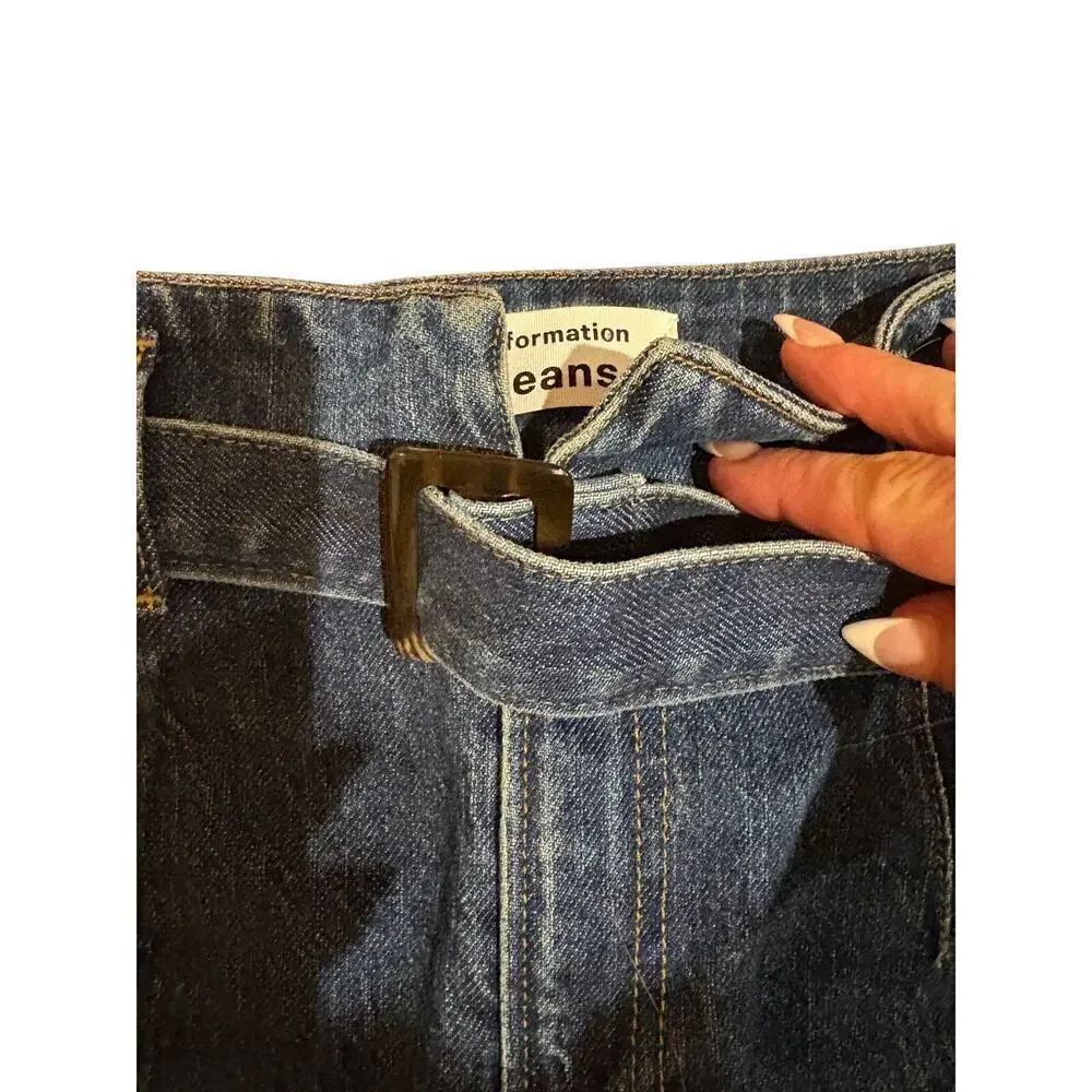 Reformation Kayo belted high waisted skinny jean size 25